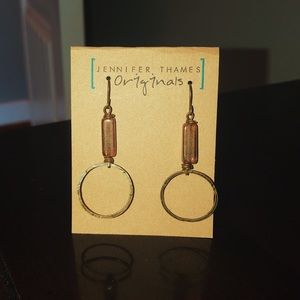 Brass earrings